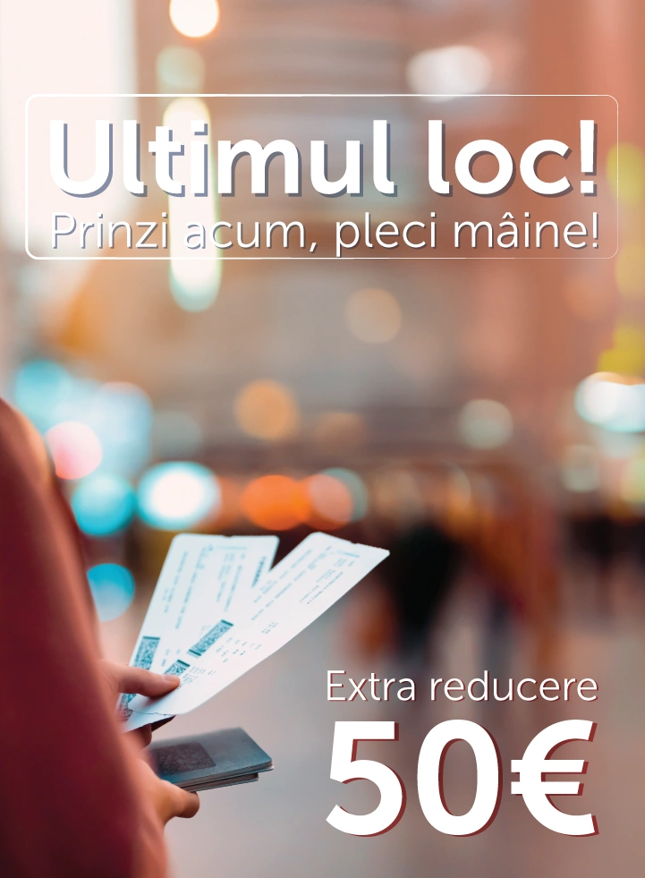 Last minute 50 Euro Bonus - Rezervă și câștigă